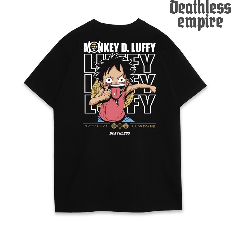 DEATHLESS KAOS | MONKEY LUFFY | HITAM | ONE PIECE SERIES