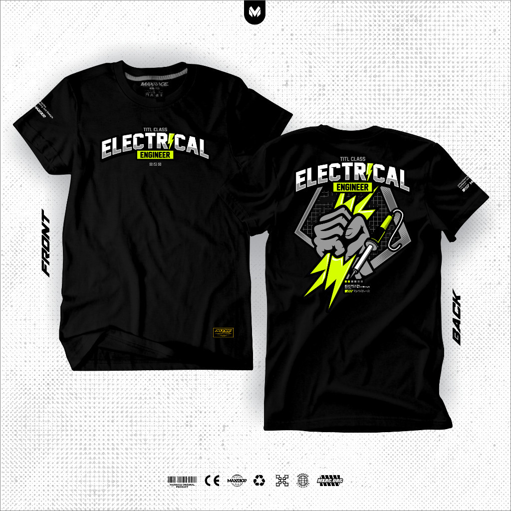 Baju Maxrace Electrical Enginer Kaos Distro Pria Wanita