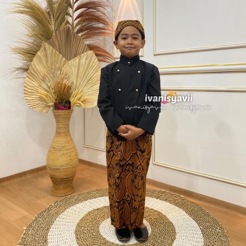 (1set Anak Cowok) Baju Adat Jawa - Tradisional / Baju Pagar Bagus | Solo- Semen Romo
