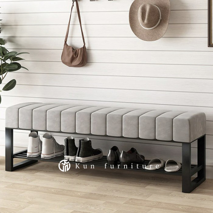 stool sofa bench/kursi sofa minimalis ruang tamu/bangku panjang klasik - Panjang 80cm