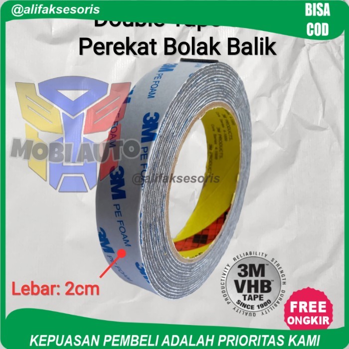 

Double Tape 3M Putih Perekat Bolak Balik