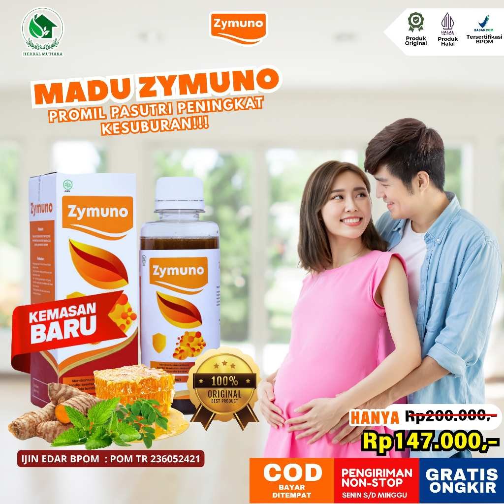 ZYMUNO Madu Original Bantu Promil Suami Istri  100% Asli