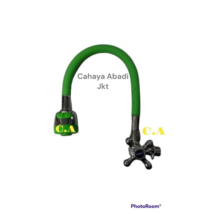 KRAN / KERAN ANGSA FLEKSIBEL DAPUR WASTAFEL KODAI HIJAU