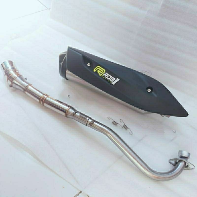 #1 Knalpot ROB1 bebek Supra 125 Karisma jupiter vega Revo absolute rob 1 kalem