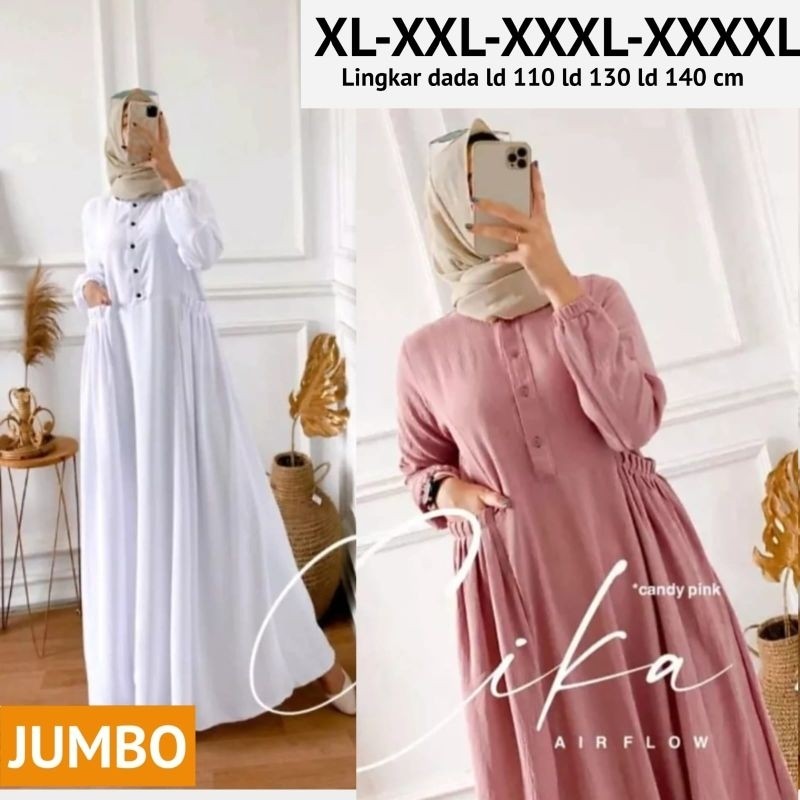[TK] SPECIAL PROMO GAMIS CIKA JUMBO LD 130 -140 CM d-9