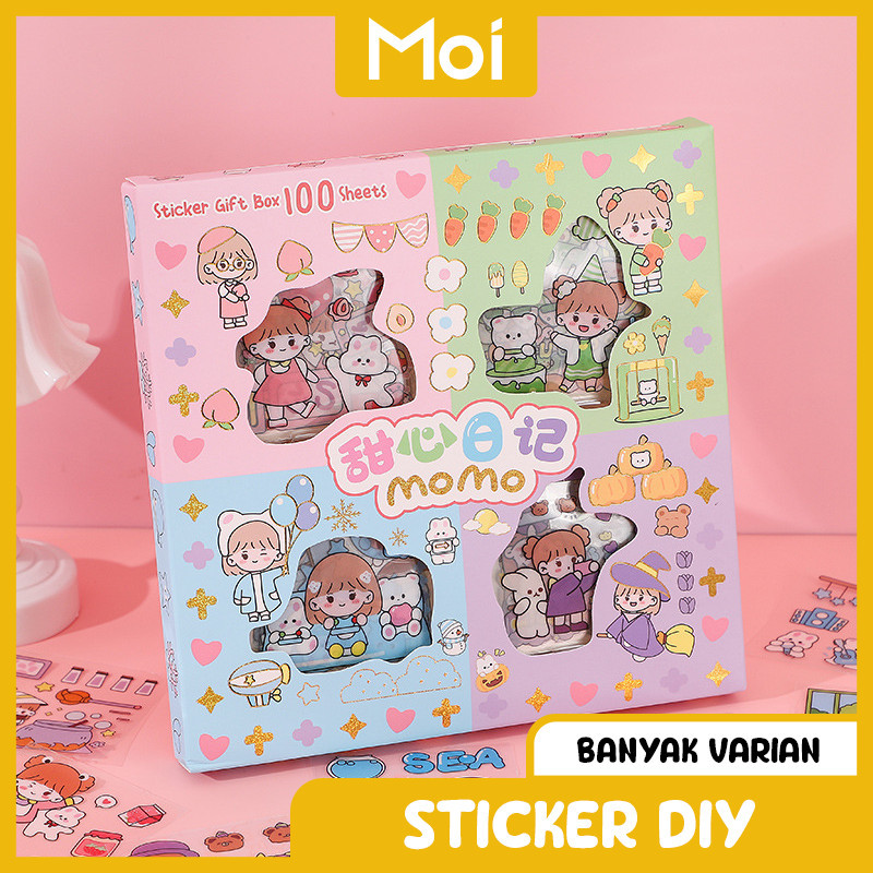 

Sticker 100 Lembar Buku Jurnal Stiker Momo Lucu Anak Stationery Alat Tulis Perlengkapan Sekolah