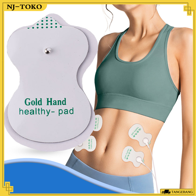 10PCS Alat Terapi Tempel Kualitas Tinggi Bantalan Tempel Elektroda Putih Silikon Untuk Alat Mesin Te