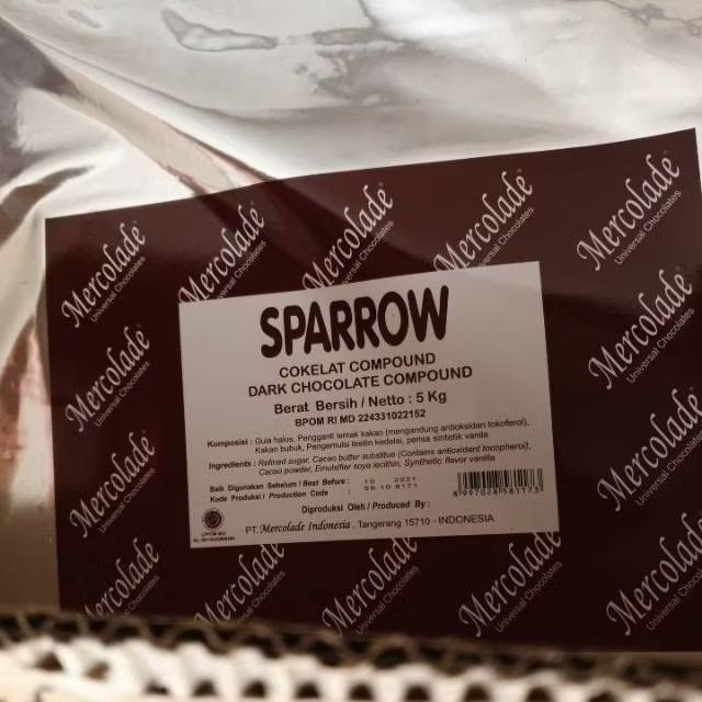 

Mercolade Sparrow Cokelat Compound Dark REPACK 250 500