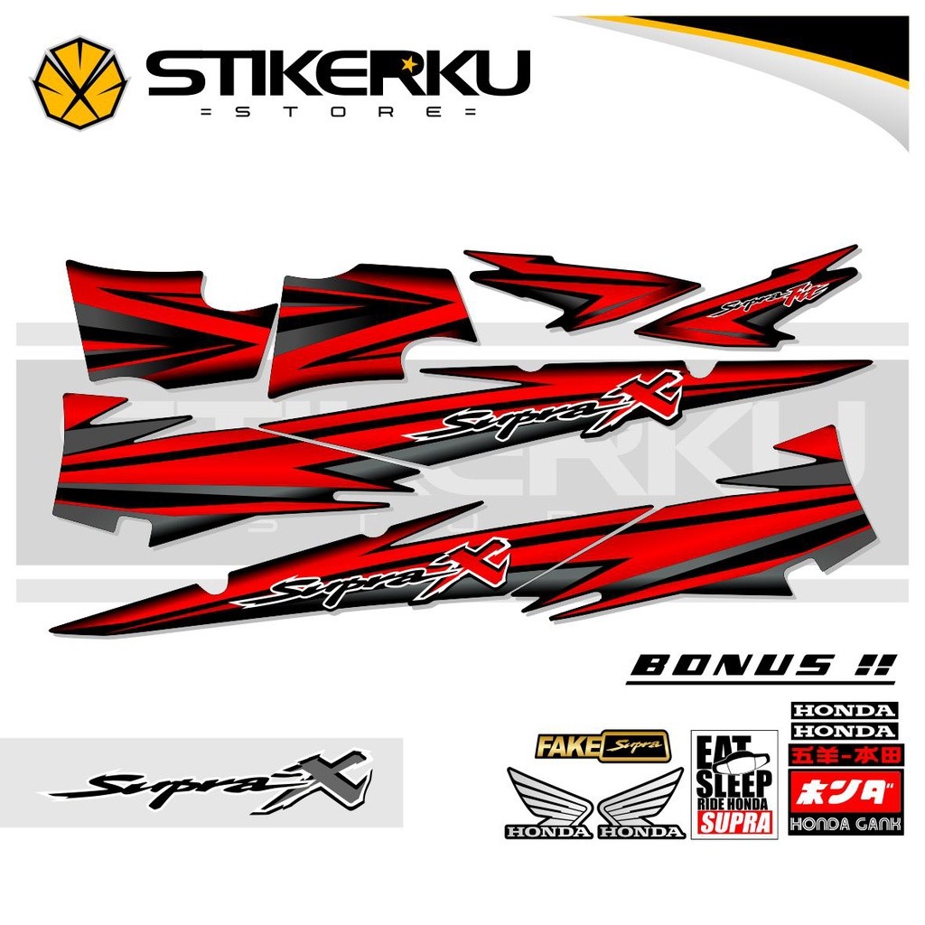 STRIPING SUPRA X LAMA / STIKER SUPRA-X LAMA / STICKER SUPRA X LAMA /STIPING SUPRA X LAMA / THAILAND 
