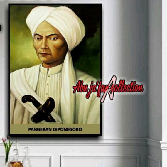 POSTER GAMBAR PANGERAN DIPONEGORO|POSTER PAHLAWAN NASIONAL|HIASAN DINDING MURAH UKURAN BESAR