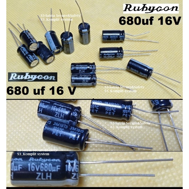Elko 680uf 16V elco 680 uf 16 vol v 16vol 680uf/16V 680uf16V