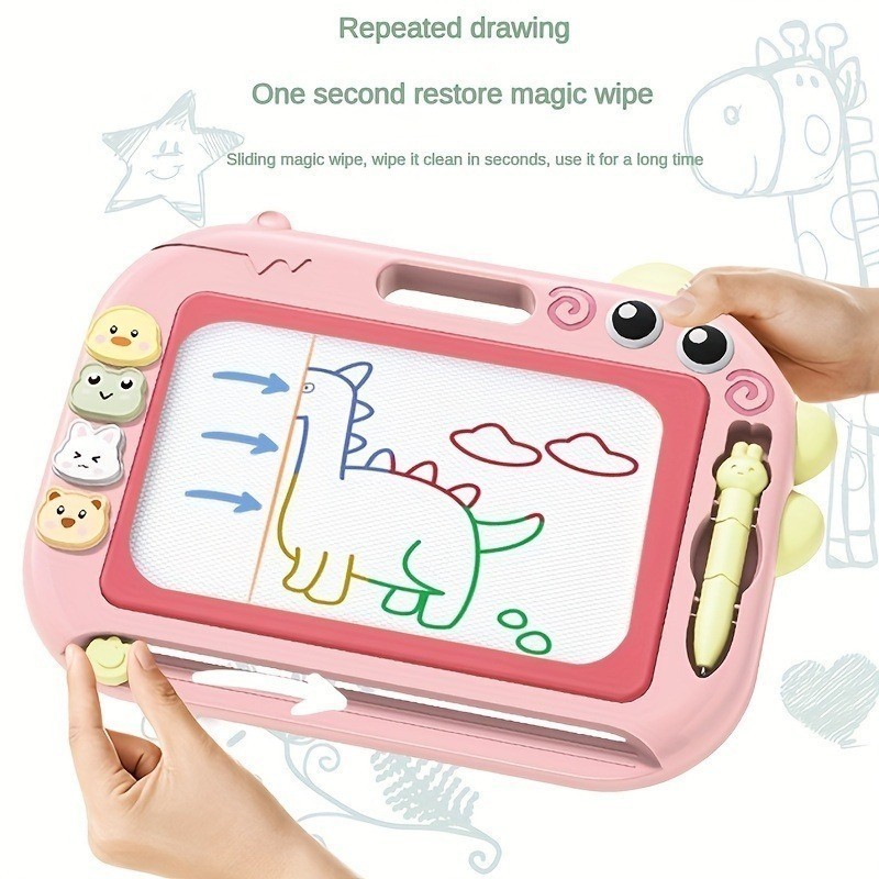 

Ndevansss - Topsmile Meja Belajar Anak Magnetik Portable Karakter Dinosaurus