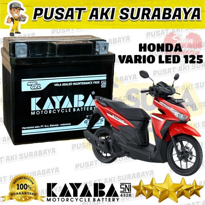 ACCU MURAH ORIGINAL KAYABA GTZ7S MOTOR SUZUKI SATRIA VARIO LED 125