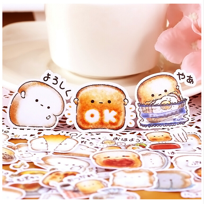 40pcs Creative Cute Self-made Bread Story/ Food Scrapbooking Stickers /Decorative Sticker /DIY Craft