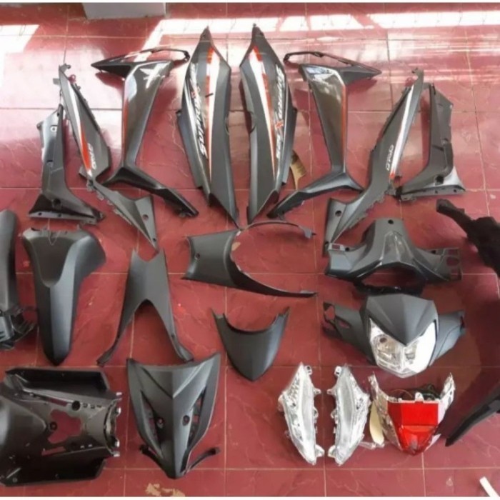 full set body supra x 125 fi kasar halus