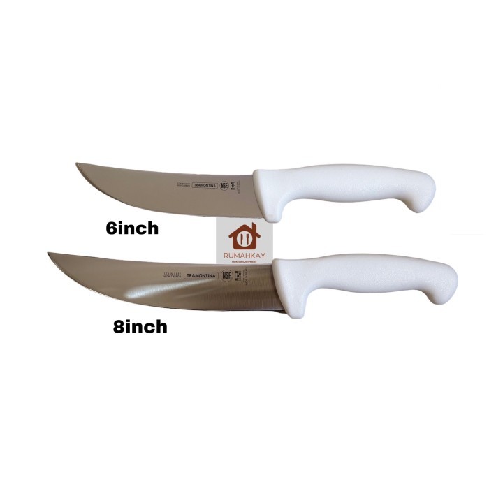 promo  -Tramontina Skinning Knife / Pisau sembelih seset kupas kulit 24610 - 8inch