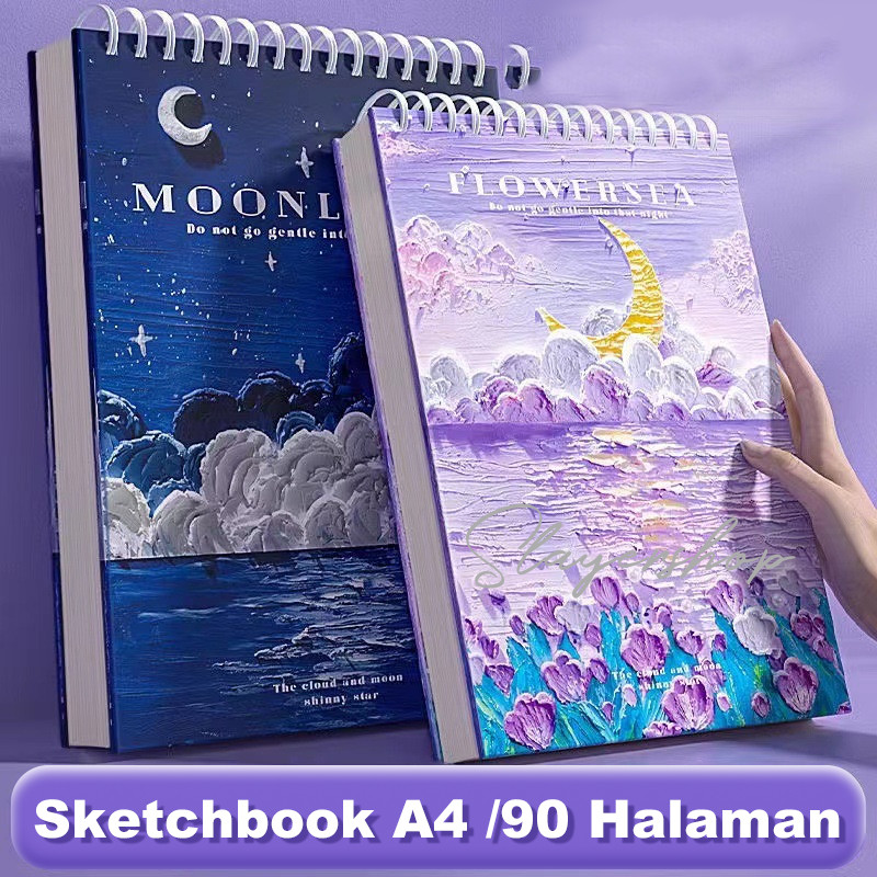 

Promo Besar Sketchbook A4 Aesthetic Buku Gambar Vertikal Jilid Spiral 45 Lembar/90 Halaman