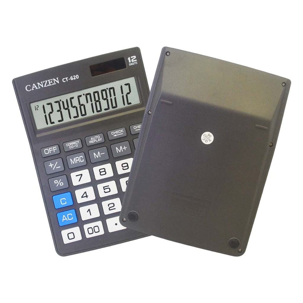 

Calculator 12 Digits CT-620 Kalkulator Check And Correct CANZEN CT-620