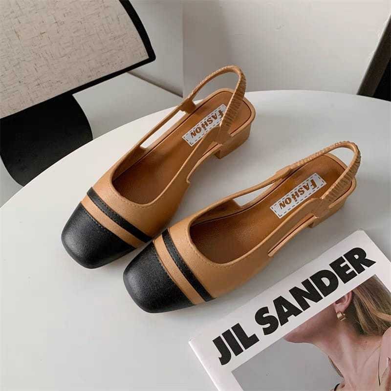 Jackson TG1657 Sandal Wedges Wanita Slop Gesper Ujung Terbuka