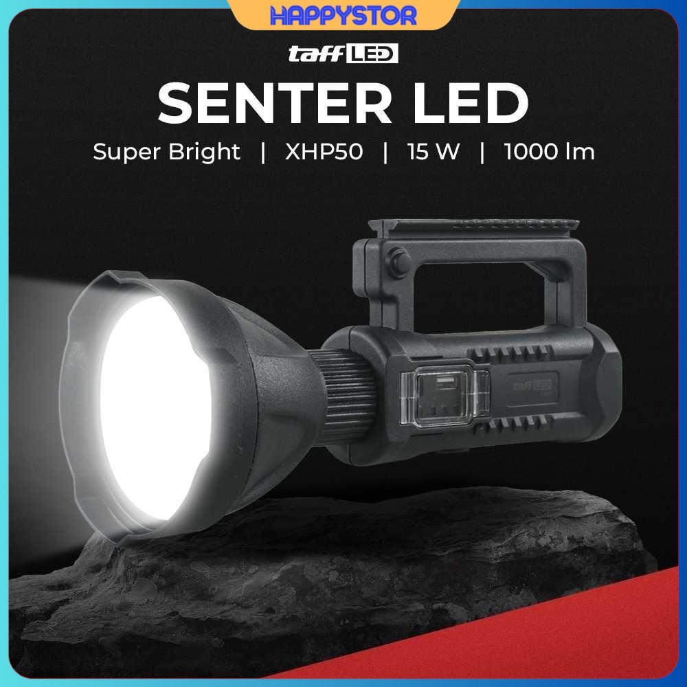 Senter LED Super Bright XHP50 15W 1000 Lumens with Tripod - W590