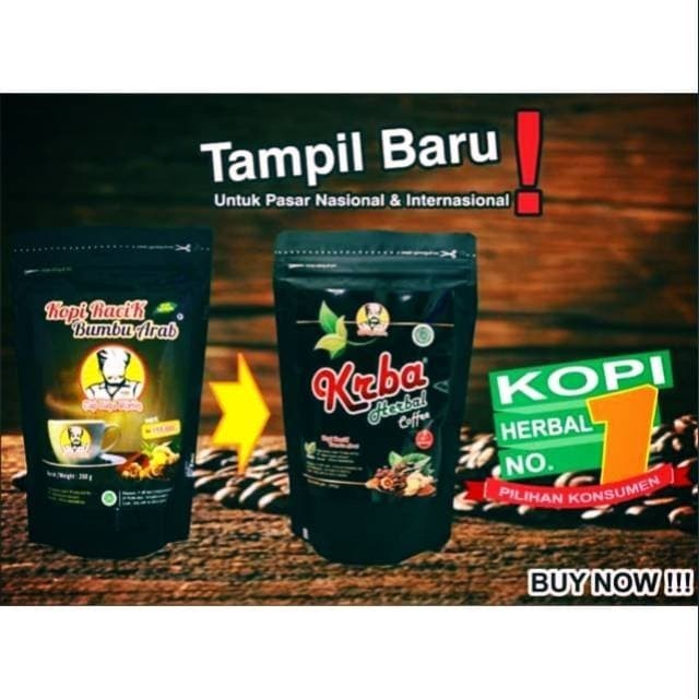 

Herbal KRBA (Kopi Racik Bumbu Arab) Kemasan Baru