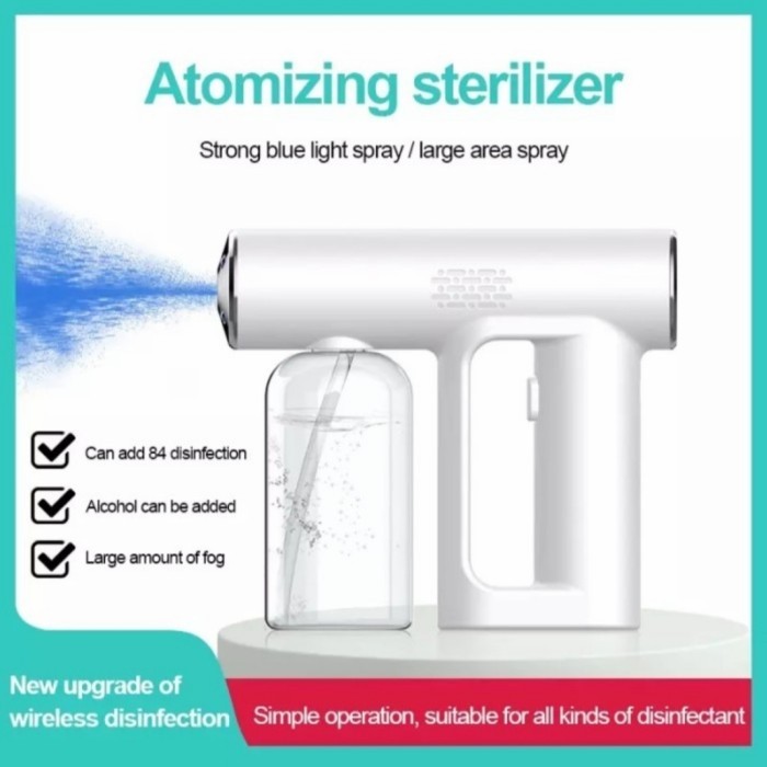 Nano Spray Gun Disinfectant Disinfektan Portable Steam UV Sterilizer