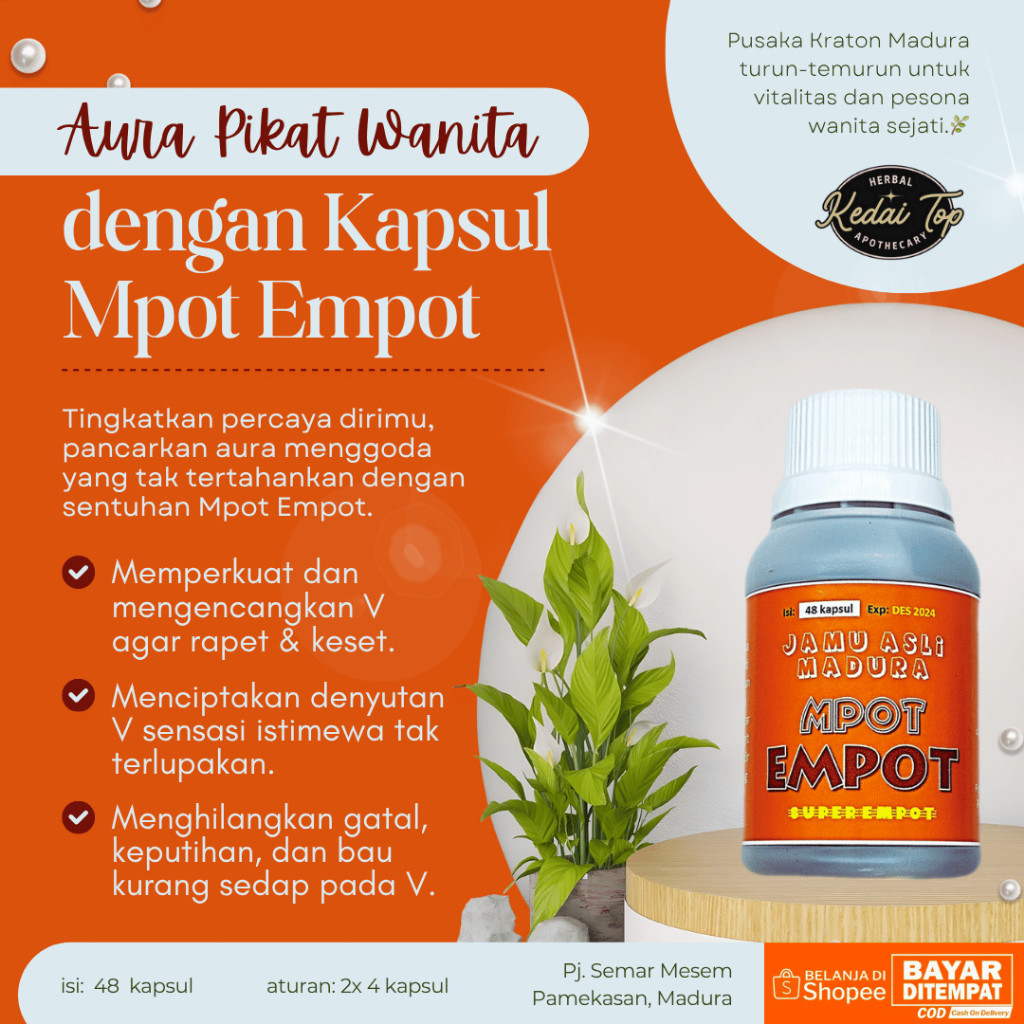 BENGKES Mpot Empot empot Spet Rapet Obat Pil Jamu Herbal Galian Sari Rapet Sepet Madura Mengencangka