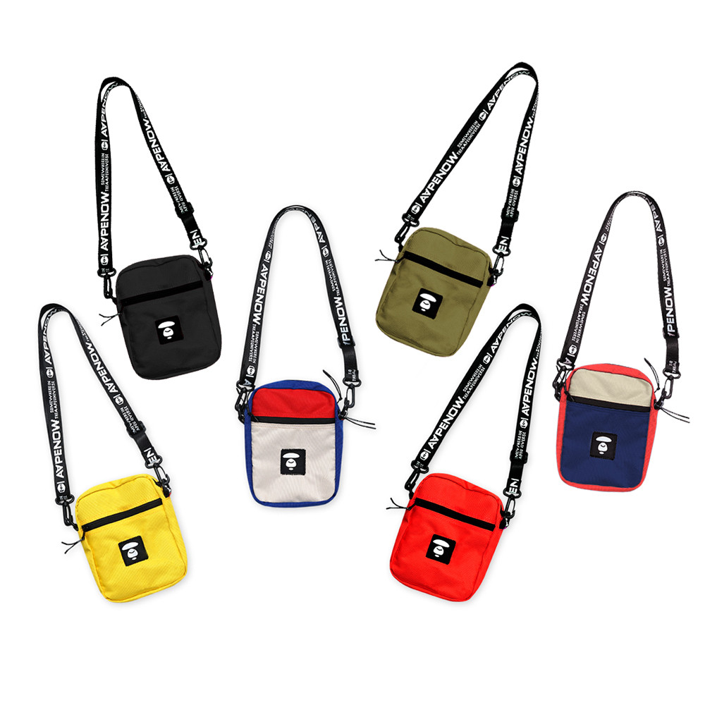 FASWEFA_SHOP  Aape by A Bathing Ape Logo Patch Shoulder Bag