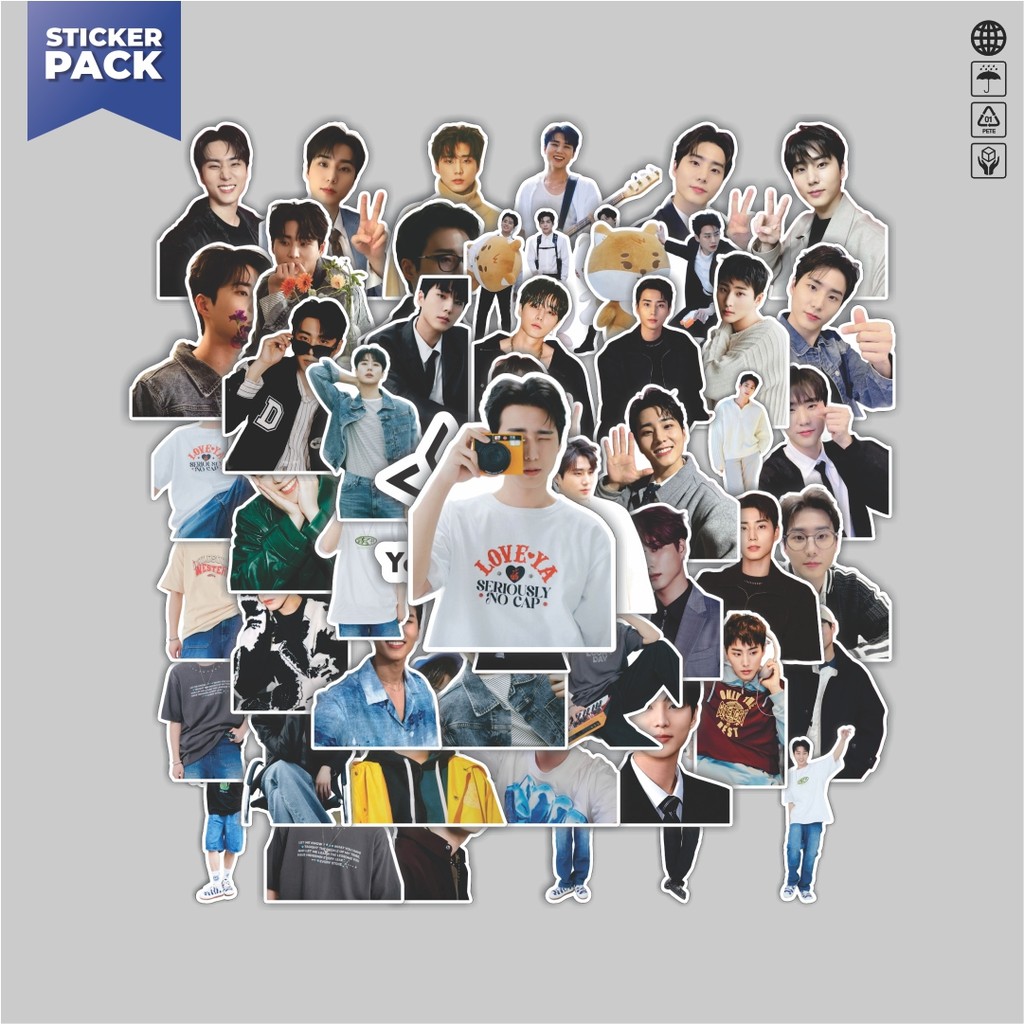 

[100PCS]Stiker Pack Stiker Day6 Young K (KANG YOUNG HYUN) Aesthetic Vinyl Anti Air Dekorasi Sticker Laptop Buku Journal Koper Helm Casing HP Gitar Helm Skateboard