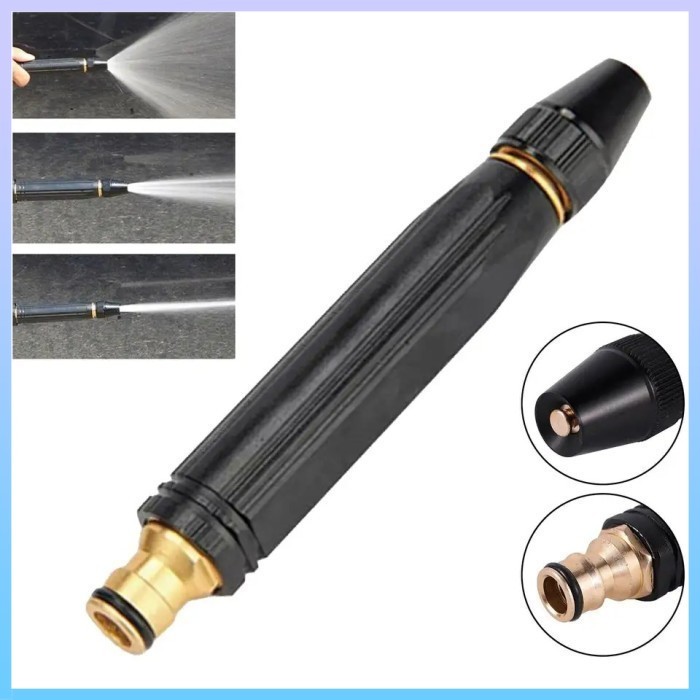 Kepala Semprotan Selang Air Nozzle Water Jet Spray Tekanan Tinggi Multifungsi