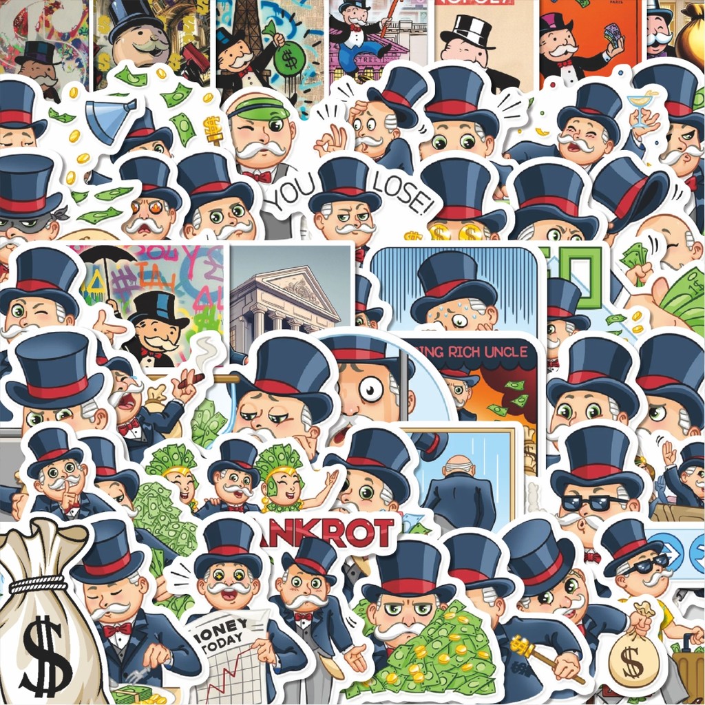 

Stiker Cutting Pack Stiker Game Monopoly 2 Isi 100Pcs Series Aesthetic Lucu Keren Untuk Koper Bahan Vynil