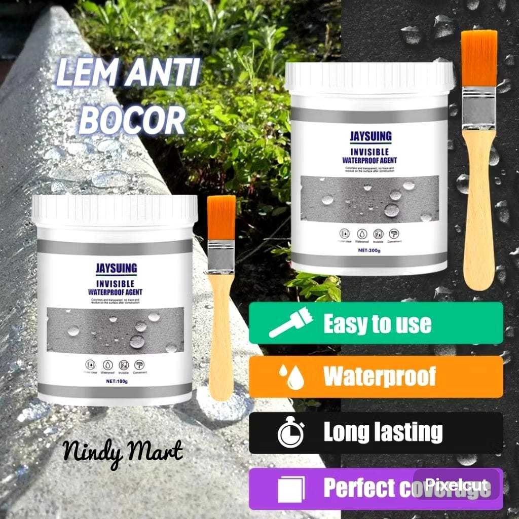 Lem Transparan Anti Bocor  300g Lem Waterproof Penambal Tembok Anti Bocor Dan Rembes