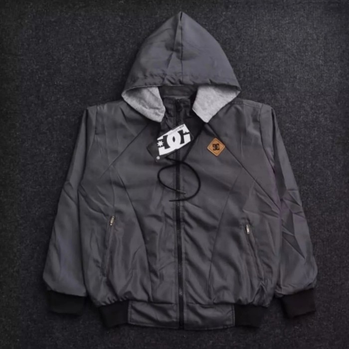 ✨LARIS✨ -JAKET BB DC ANAK USIA 4-14 TAHUN/JAKET BOLAK BALIK DC SHOES ANAK - Navy, XS