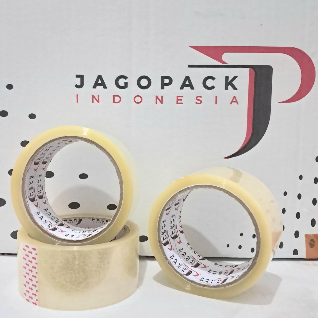 

3 Pcs Lakban Bening 45 x 90 Yard Ekonomis - Jago Pack Indonesia - Lakban Packing