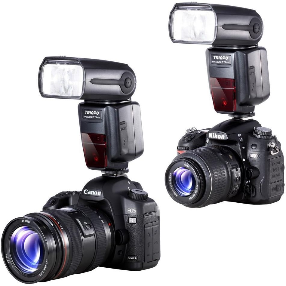 Triopo TR-988 II TTL High Speed Sync Professional Camera Flash Speedlite for Canon Nikon 6D 60D 550D