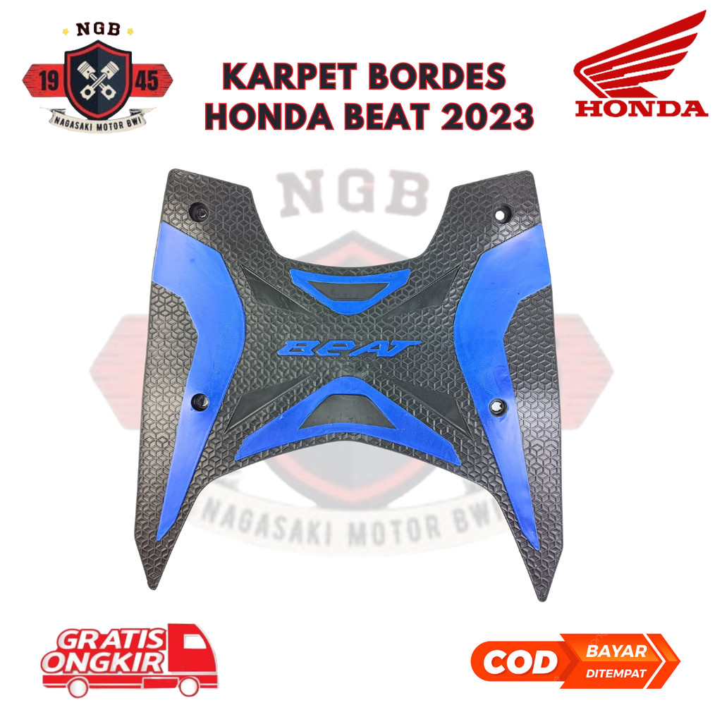 Karpet Bordes Motor Honda Beat 2023 - Karpet Bordes Beat 2023 - Karpet Motor Keset Motor Original - 