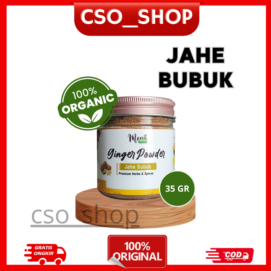 

JAHE Bubuk Asli 100% Tanpa Campuran - Ginger Powder Rempah Sehat untuk Bumbu & Minuman Tradisional