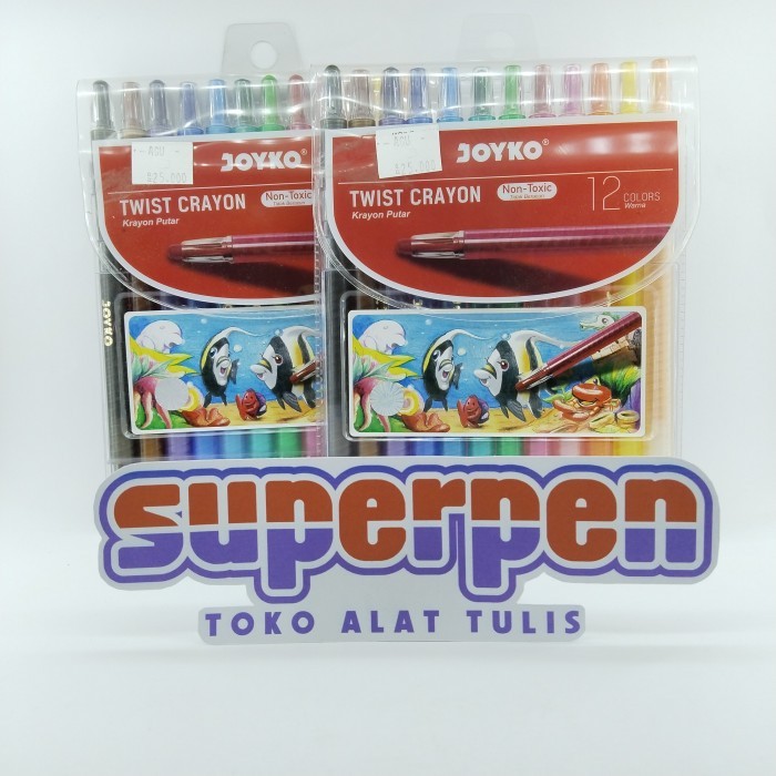 

Crayon Putar Panjang Joyko 12 warna