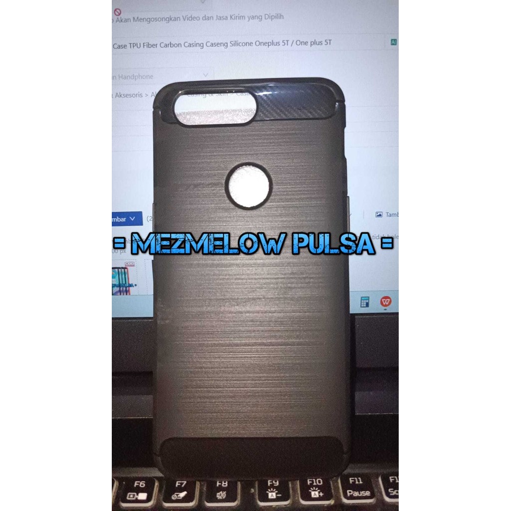 Softcase Soft Case TPU Fiber Carbon Casing Case Oneplus 5T / One plus 5T