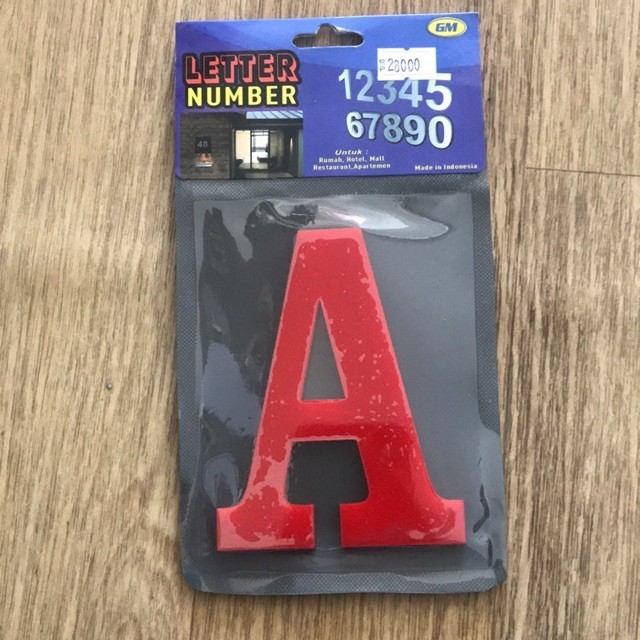 

GM LABEL ACRYLIC HURUF TEMPEL 10CM A