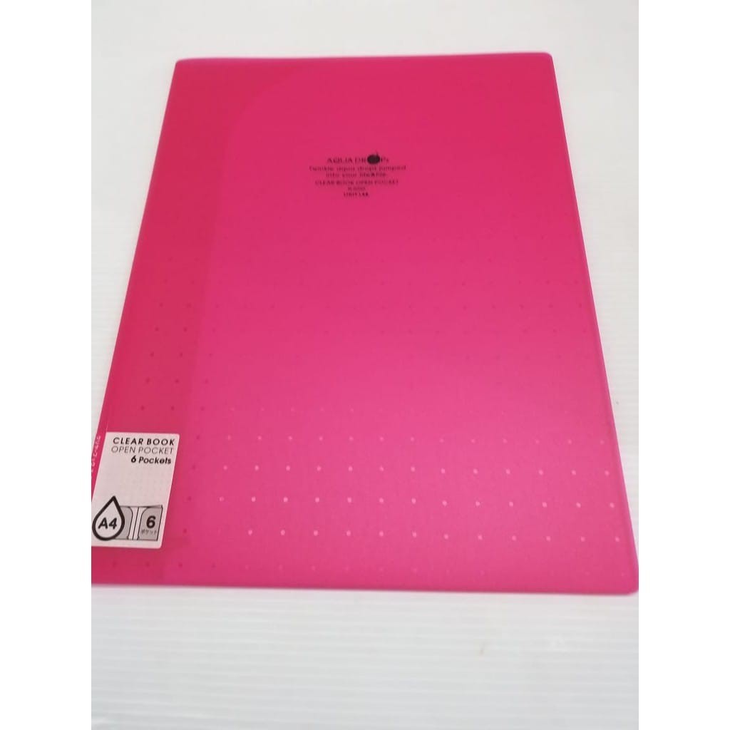 

LIHIT CLEAR HOLDER N-5035 6 POCKET A4 03 PINK TUA