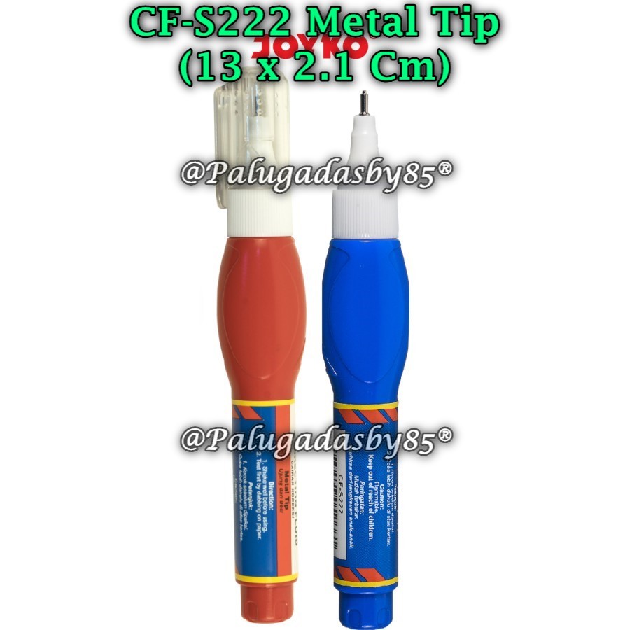 

(1 Biji) Correction Fluid JOYKO CF-S222 Metal Tip / Cairan Koreksi Penghapus Cair Joyko CF-S222