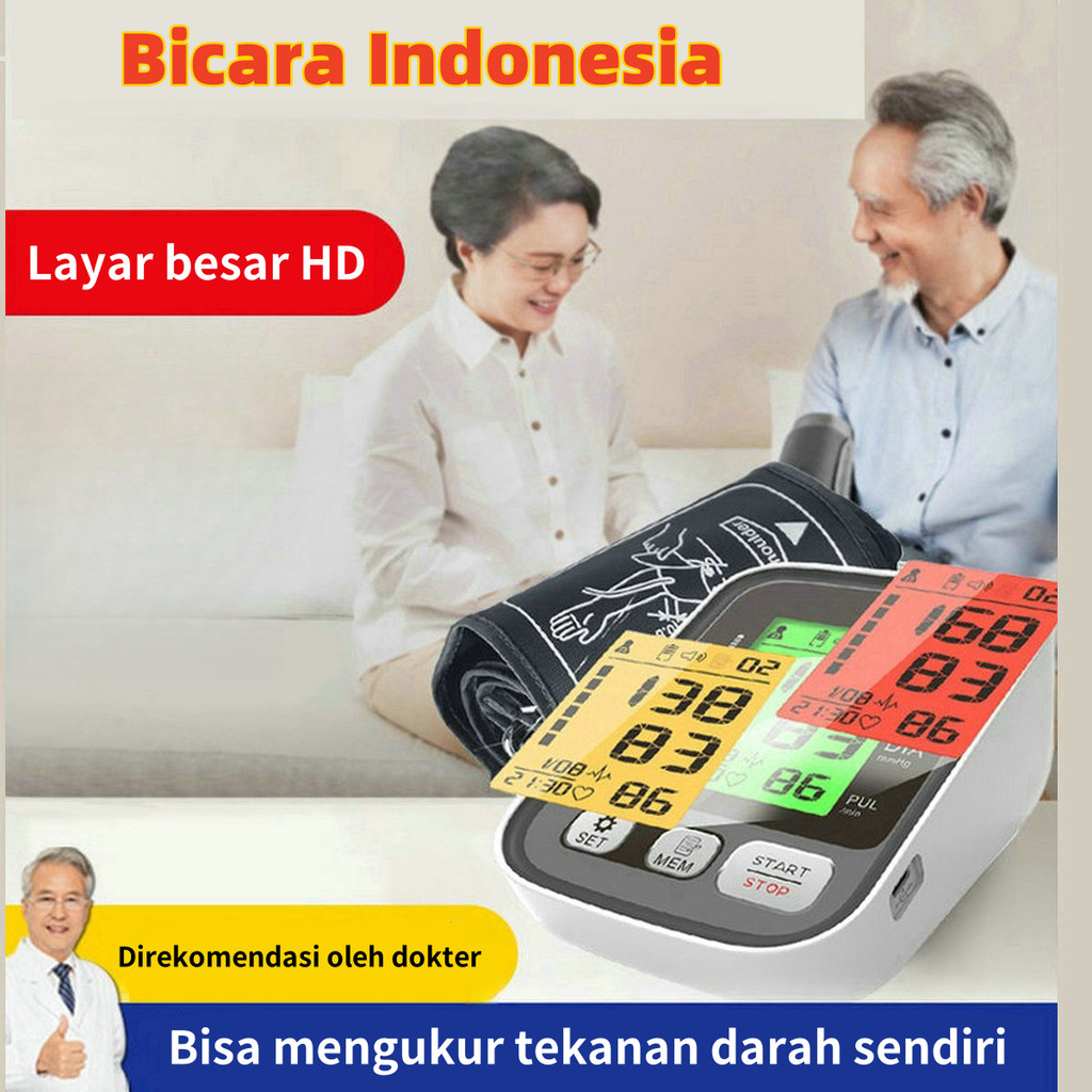 Alat Tensi Darah Digital Otomatis Sinocare BSX516 (Bahasa Indonesia) Tensi Digital Alat Cek Tensi Da