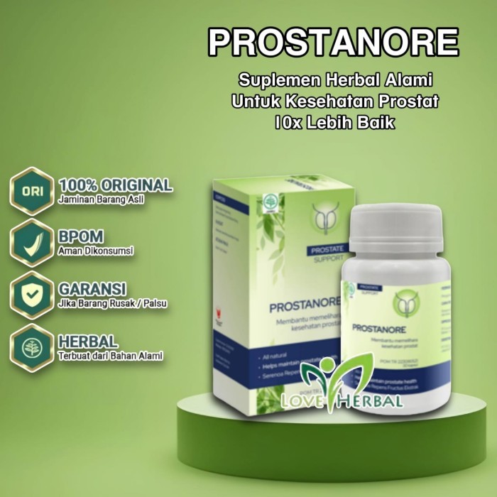 Obat Prostanore Herbal 30 Kapsul Asli RESMI BPOM Prostanor Original Membantu Atasi Sakit Prostat Tan