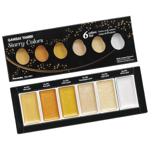 

ZIG KURETAKE WATER COLOUR GANSAI TAMBI STARRY COLOUR MC20SC/6V