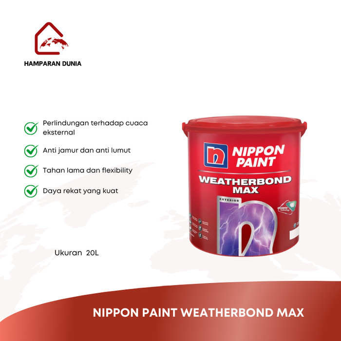 NIPPON PAINT WEATHERBOND MAX - CAT TEMBOK 20 LTR