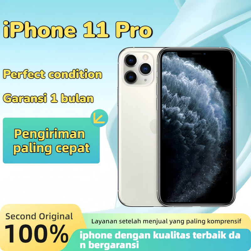 Apple iPhone 11 Pro 64GB Fullset Lcd Original 100% Mulus No Recond No Refurb Like New phone