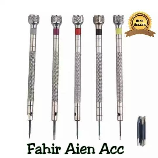 Alat Service Jam Tangan/Obeng Set Jam Tangan Free Mata Obeng Cadangan