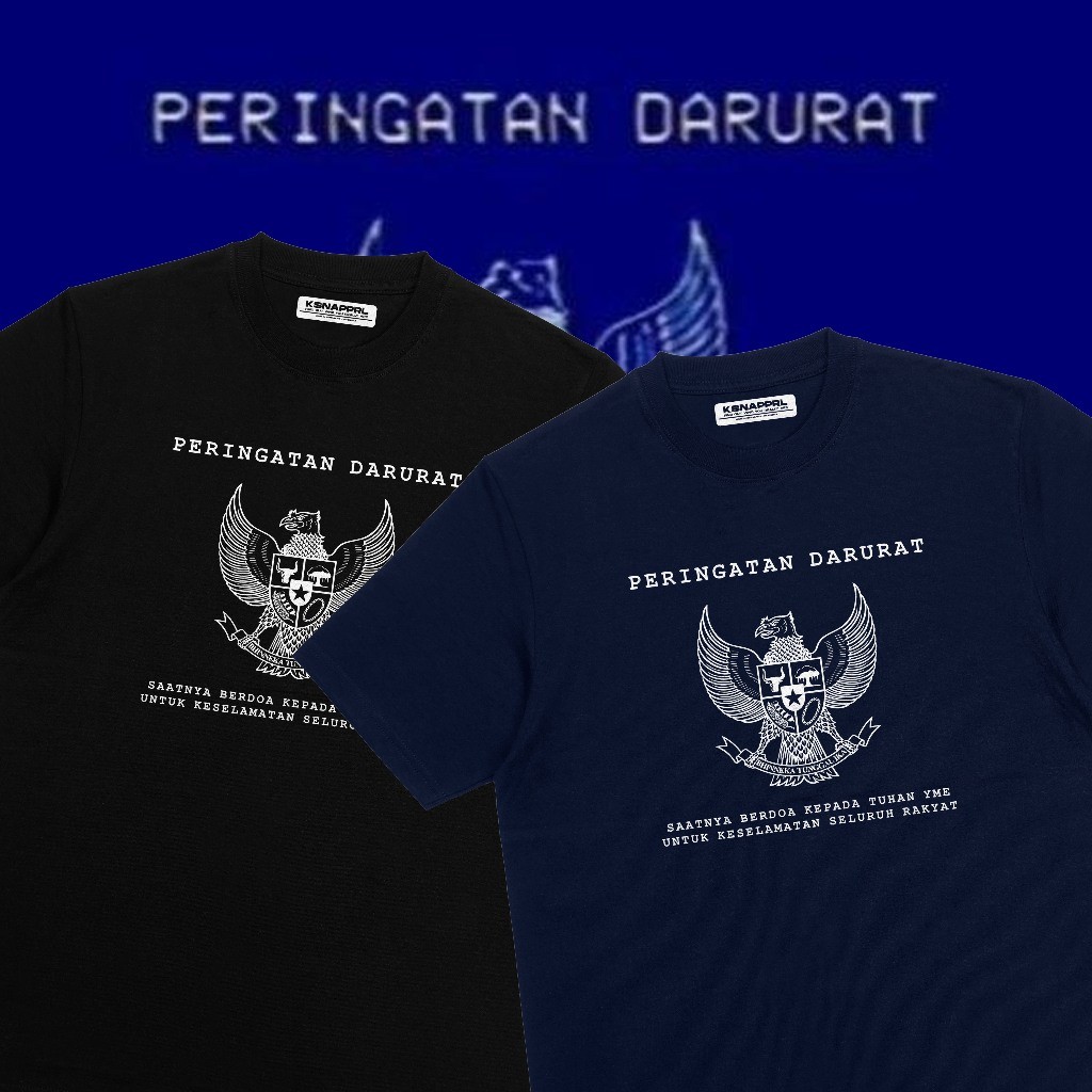Toko Kaos Combed - Kaos Indoneisa Politik " Indonesia Darurat " - Kaos Rakyat  Kaos Aktivis  kaos Ga