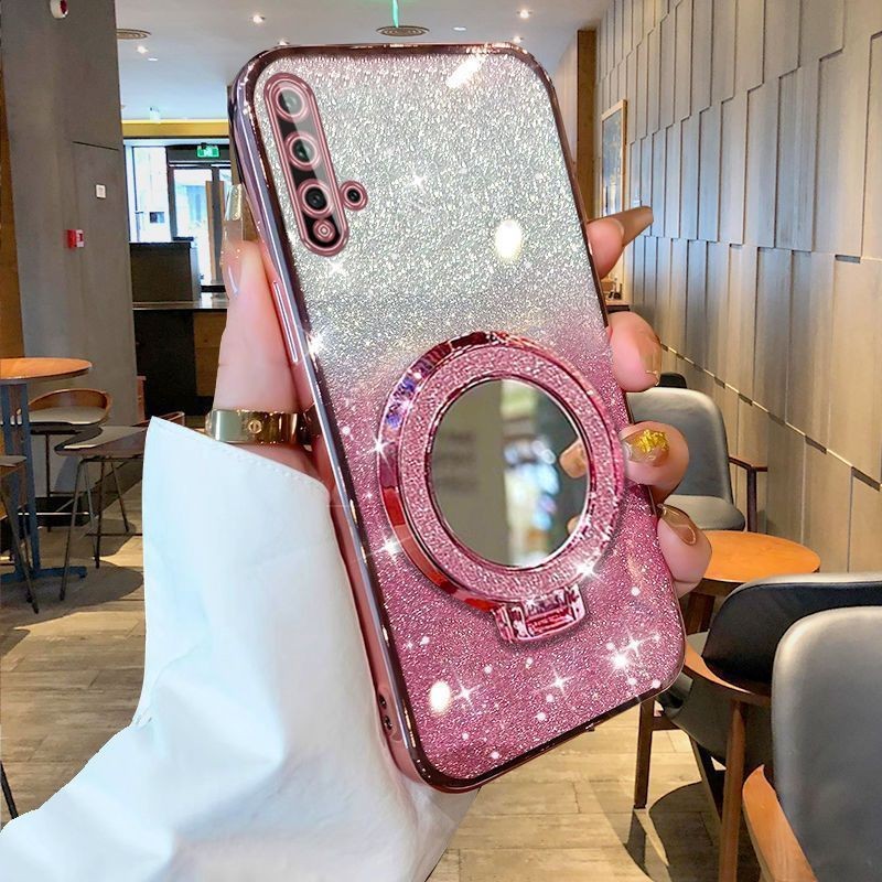New Phone casing Huawei Nova 5T Nova 4 Nova 4e Nova 3 Nova 3i Cover Magnetic Plating Sparkling Diamo